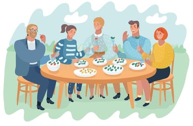 illustration-vector-friends-having-fun-eating-food-drinking-barbecue-garden-party-outdoor-table-friends-having-124927434-1
