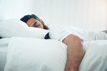man asleep