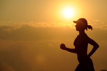 picture of a women running