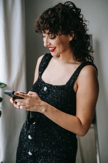 woman on phone