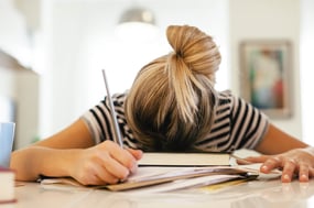 stressed student