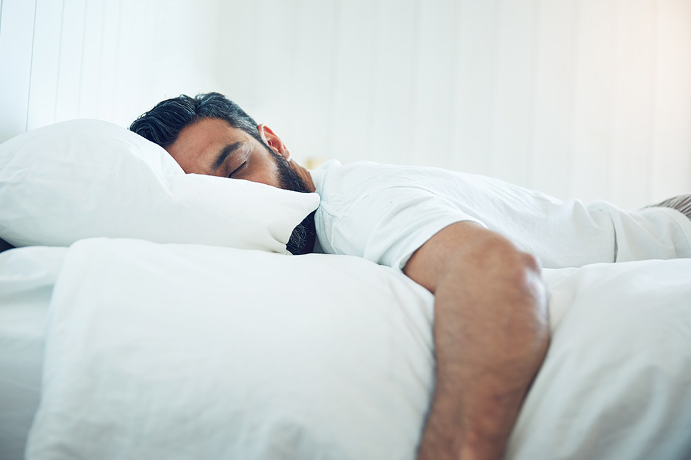 man asleep